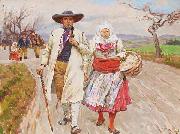 Vaclav Brozik Moravians Spain oil painting artist